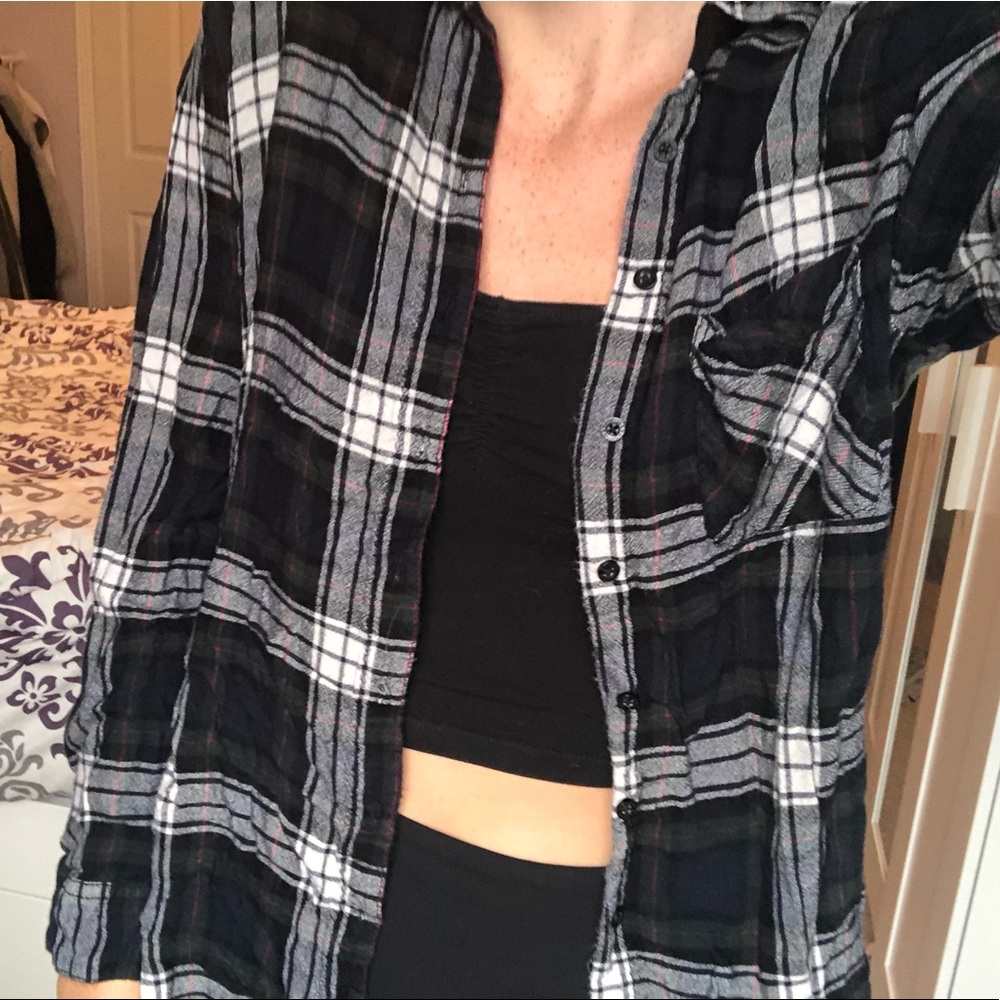 COPY - 2 GARAGE Plaid Button Up Long Sleeves